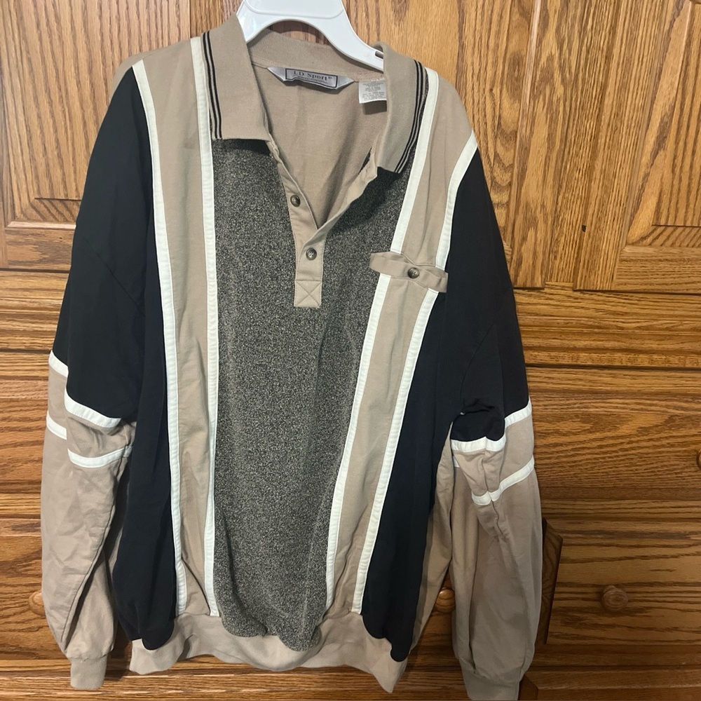 Men's Multicolor Striped Sweater. LDSport International. 3 X. Long sleeve.